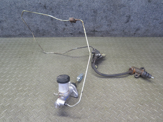 84-86 Nissan Z31 300ZX Turbo Set of 2 Master & Slave Clutch Cylinder w Lines OEM