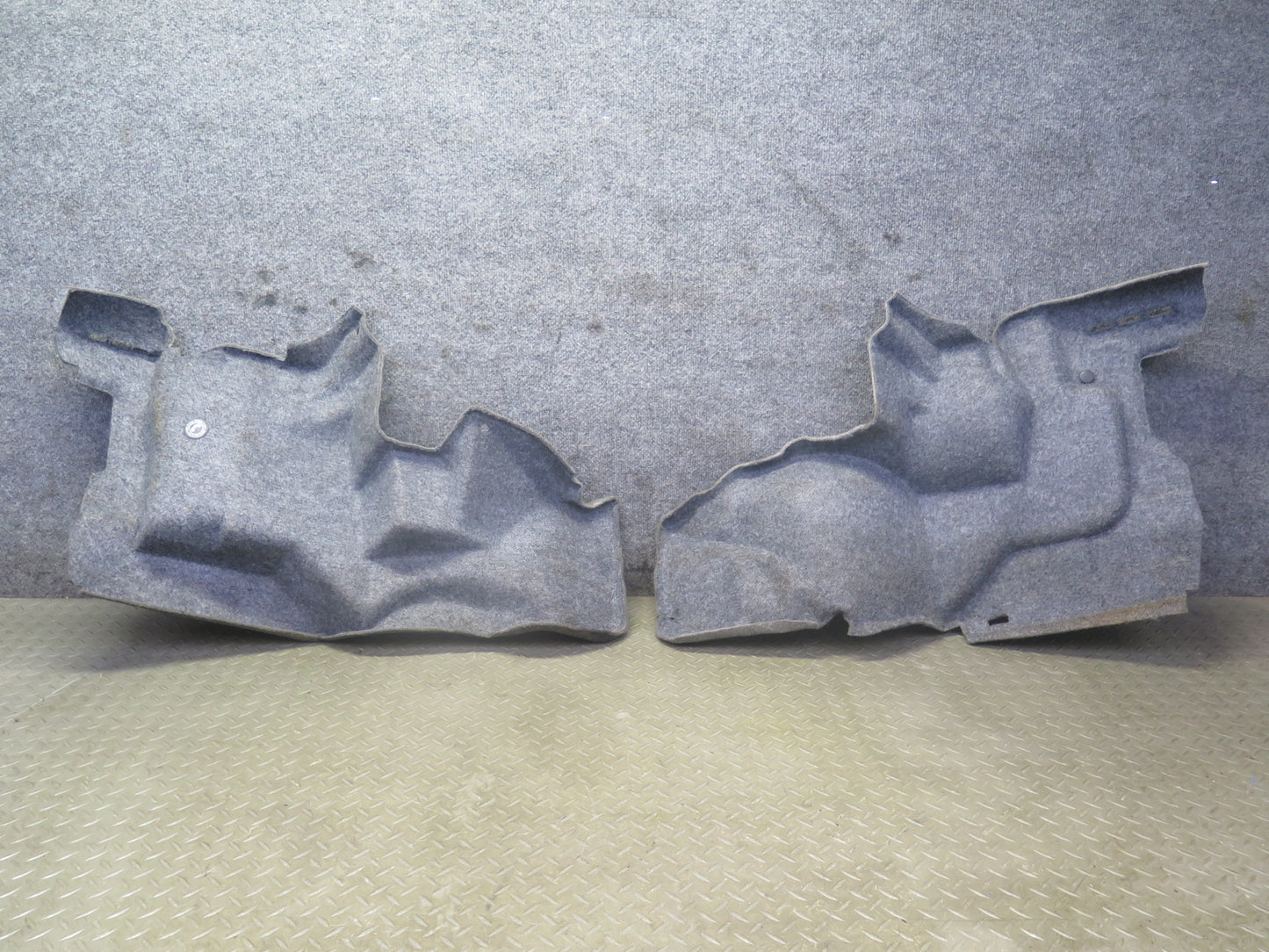 96-99 BMW E36 328iC Convertible Set of 2 Rear Trunk Carpet Liner Trim Panel OEM