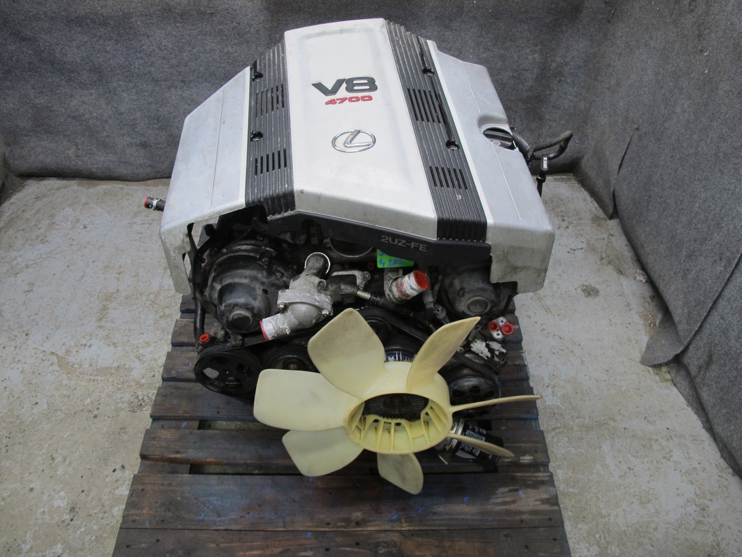 2003 Lexus UZJ100L LX470 4.7L V8 2UZFE Complete Engine Motor VIN T 5th Digit