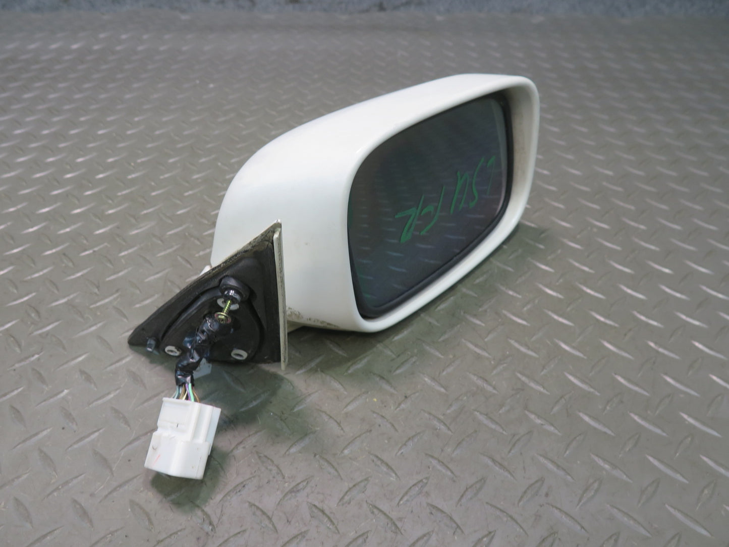 98-00 Lexus UCF20L LS400 Right Door Exterior Side View Heated Mirror White OEM