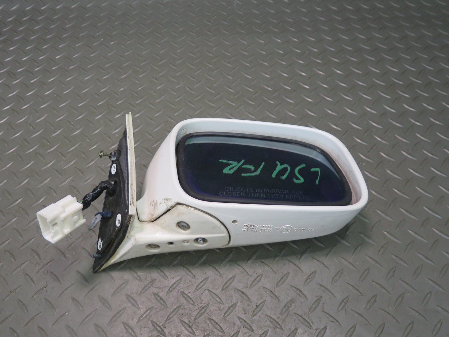98-00 Lexus UCF20L LS400 Right Door Exterior Side View Heated Mirror White OEM
