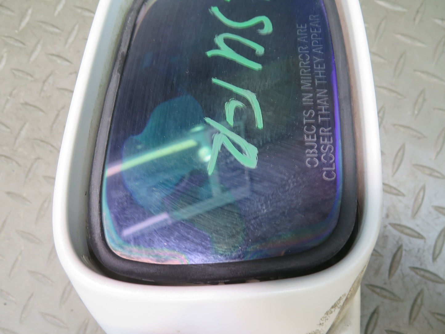98-00 Lexus UCF20L LS400 Right Door Exterior Side View Heated Mirror White OEM