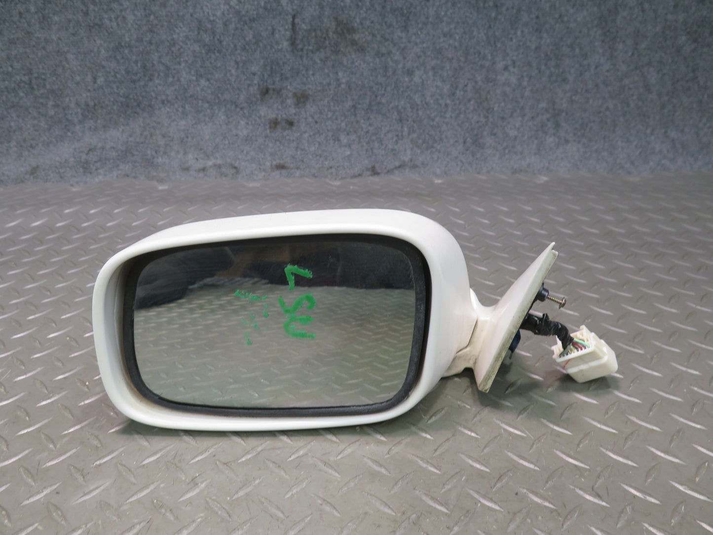 98-00 Lexus UCF20L LS400 Left Door Exterior Side View Heated Mirror White OEM