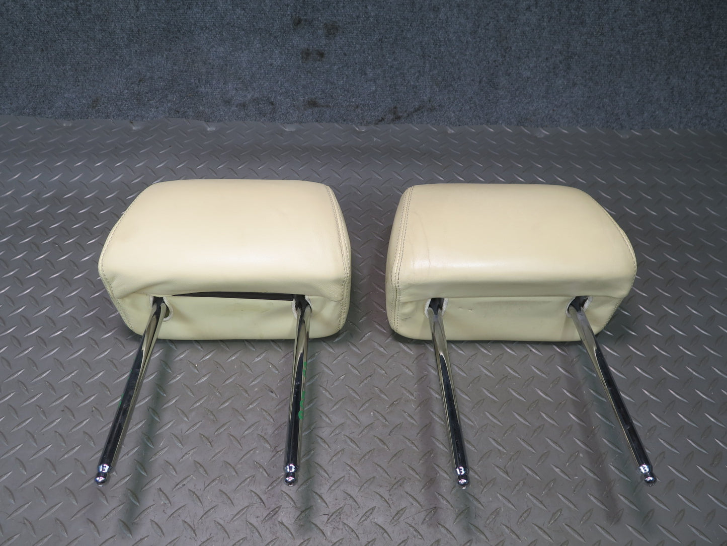 2006-2012 Bentley Flying Spur Front Left & Right Side Seat Headrest Beige Set