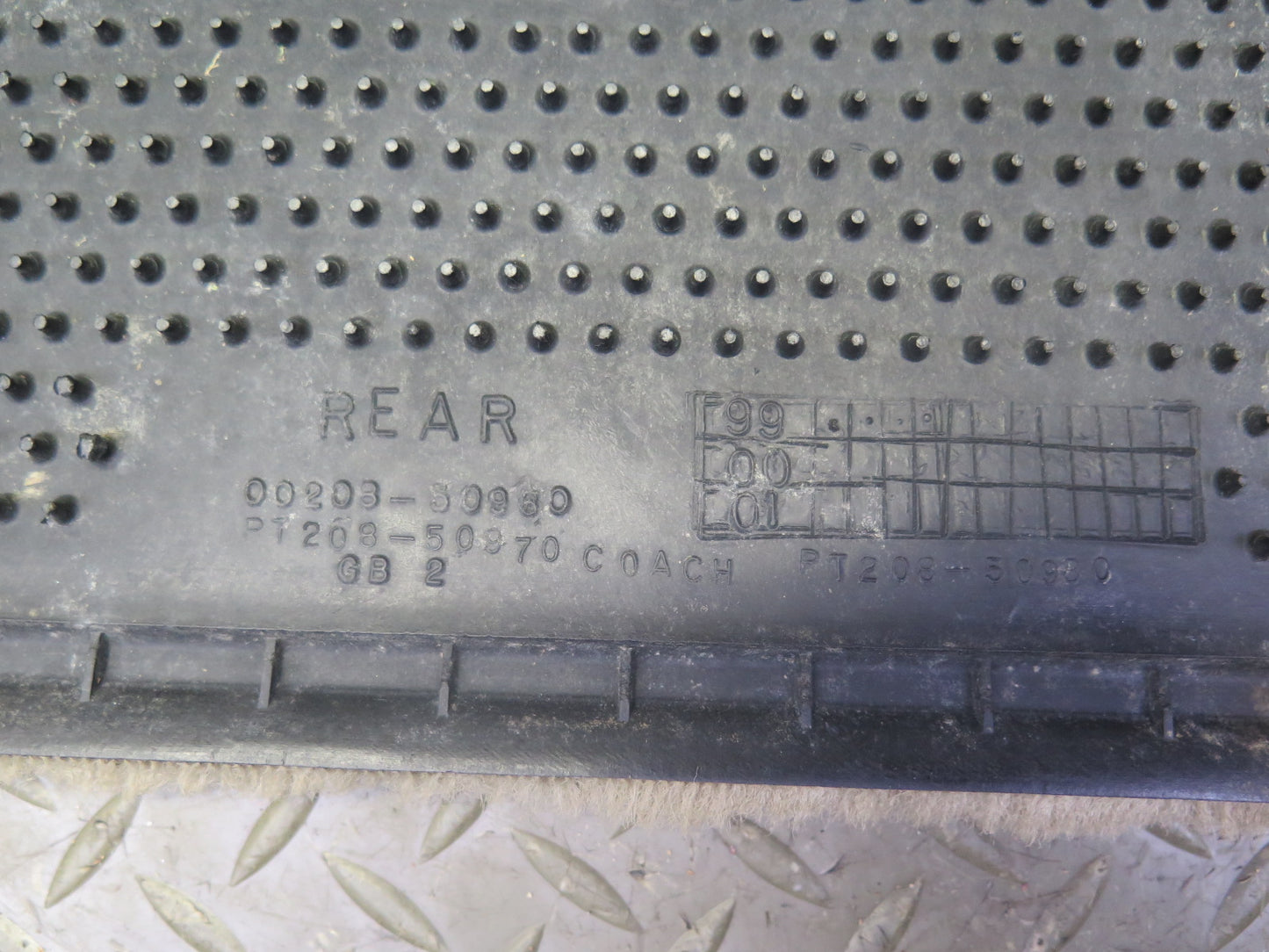 98-00 Lexus UCF20 LS400 Set of 4 Front & Rear Carpet Floor MAT Gray OEM