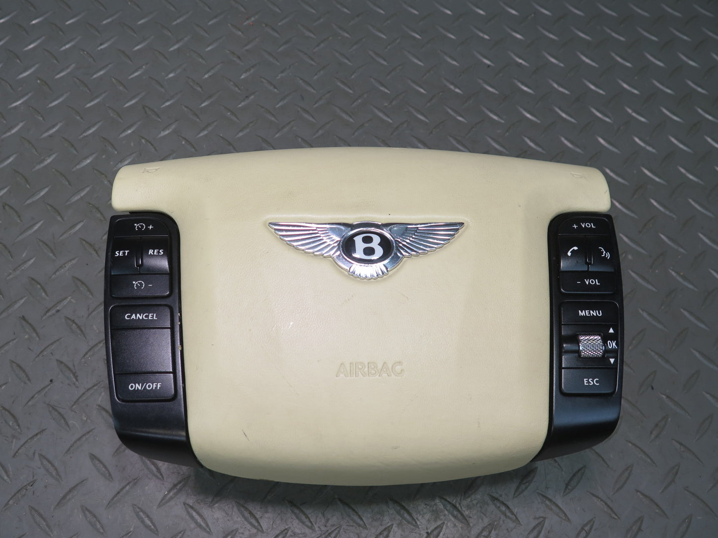 06-12 BENTLEY CONTINENTAL FLYING SPUR FRONT LEFT DRIVER SIDE STEERING WHEEL SRS AIRBAG OEM