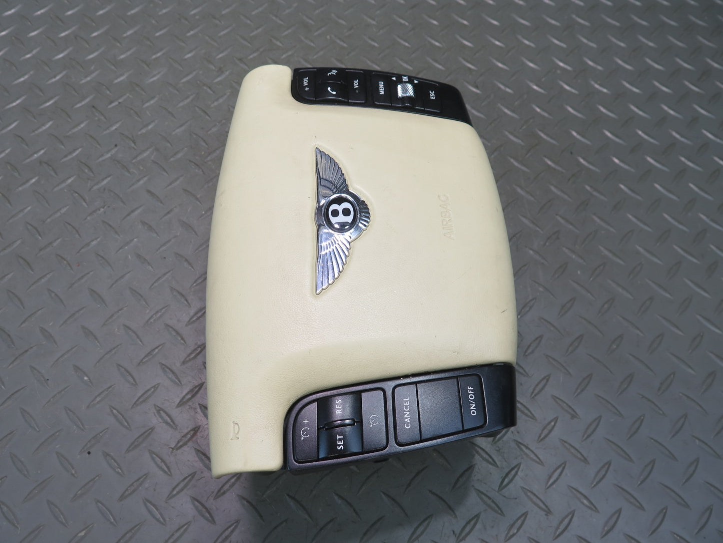 06-12 BENTLEY CONTINENTAL FLYING SPUR FRONT LEFT DRIVER SIDE STEERING WHEEL SRS AIRBAG OEM
