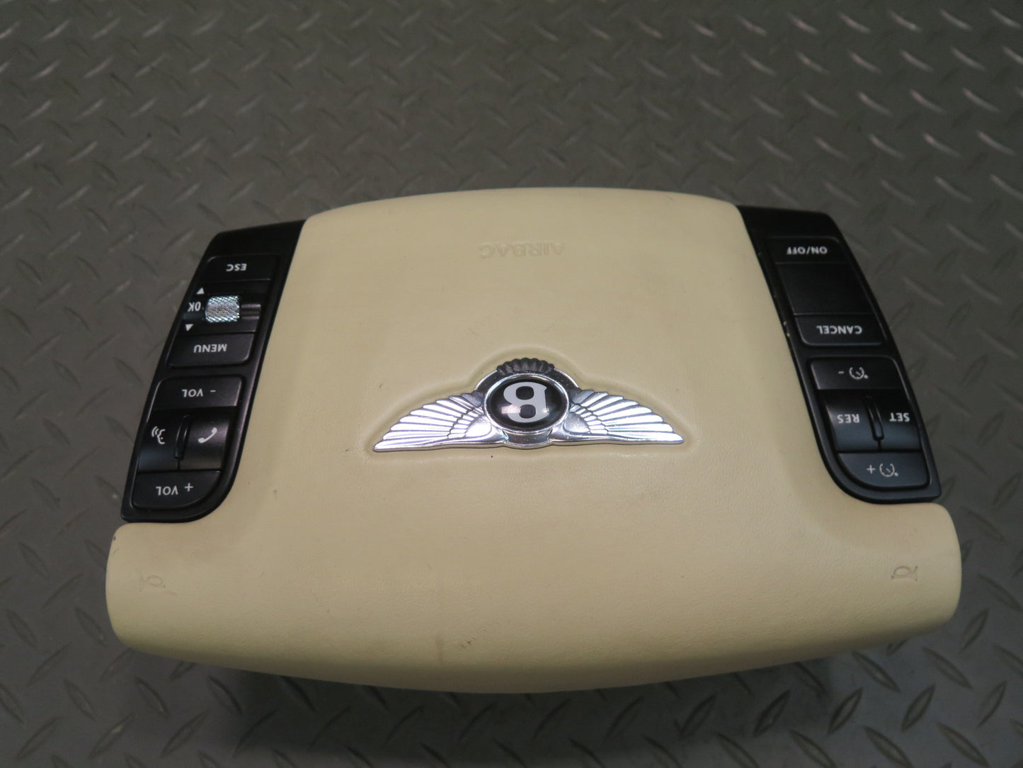 06-12 BENTLEY CONTINENTAL FLYING SPUR FRONT LEFT DRIVER SIDE STEERING WHEEL SRS AIRBAG OEM