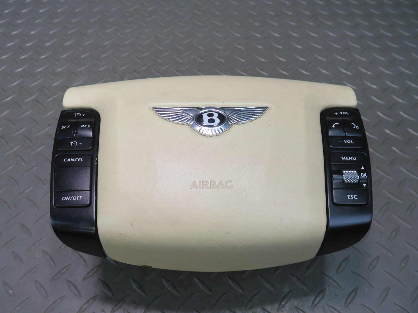 06-12 BENTLEY CONTINENTAL FLYING SPUR FRONT LEFT DRIVER SIDE STEERING WHEEL SRS AIRBAG OEM