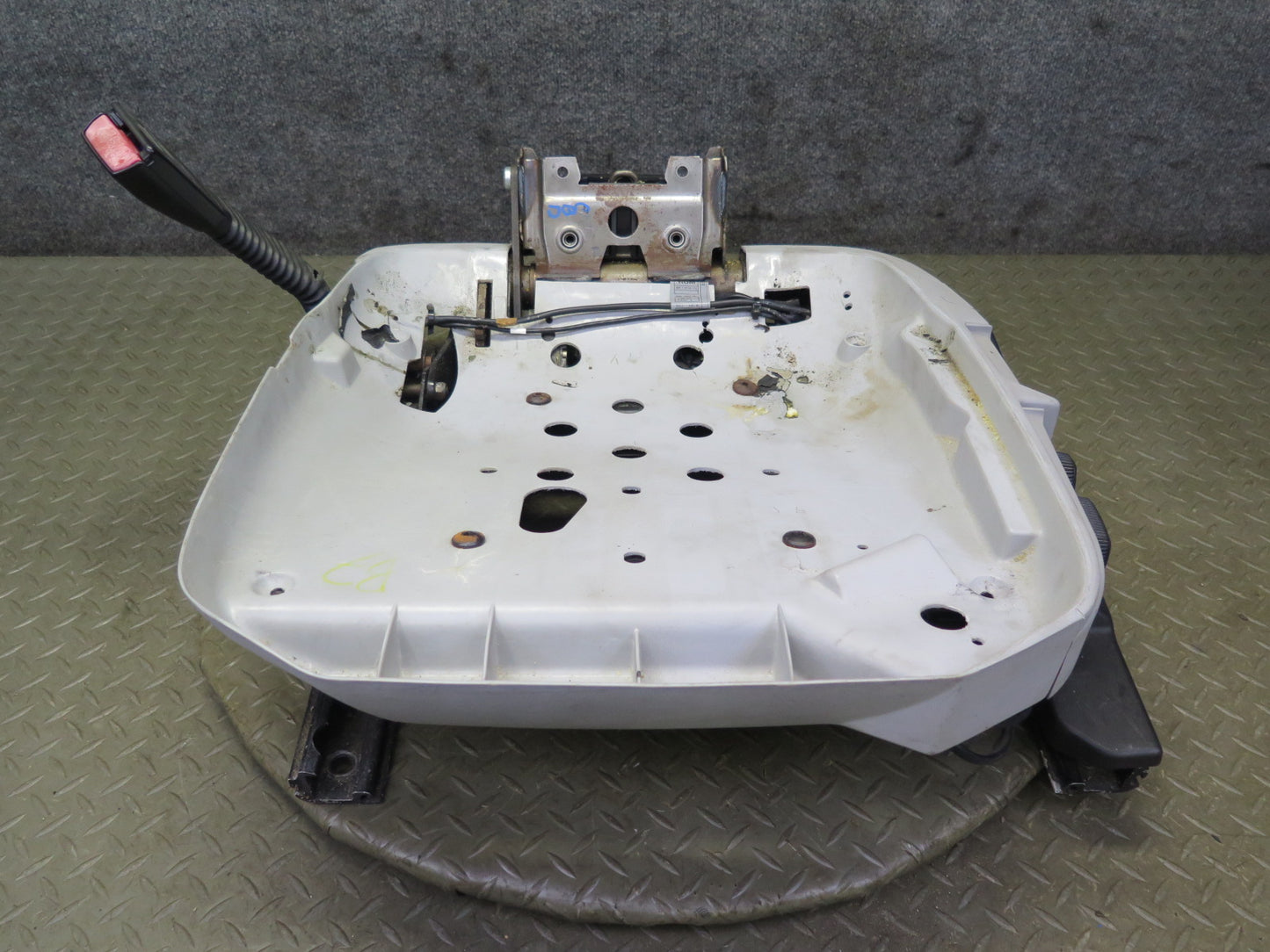 96-98 BMW E36 328iC Convertible Front Left Seat Lower Frame Track Rail Motor OEM