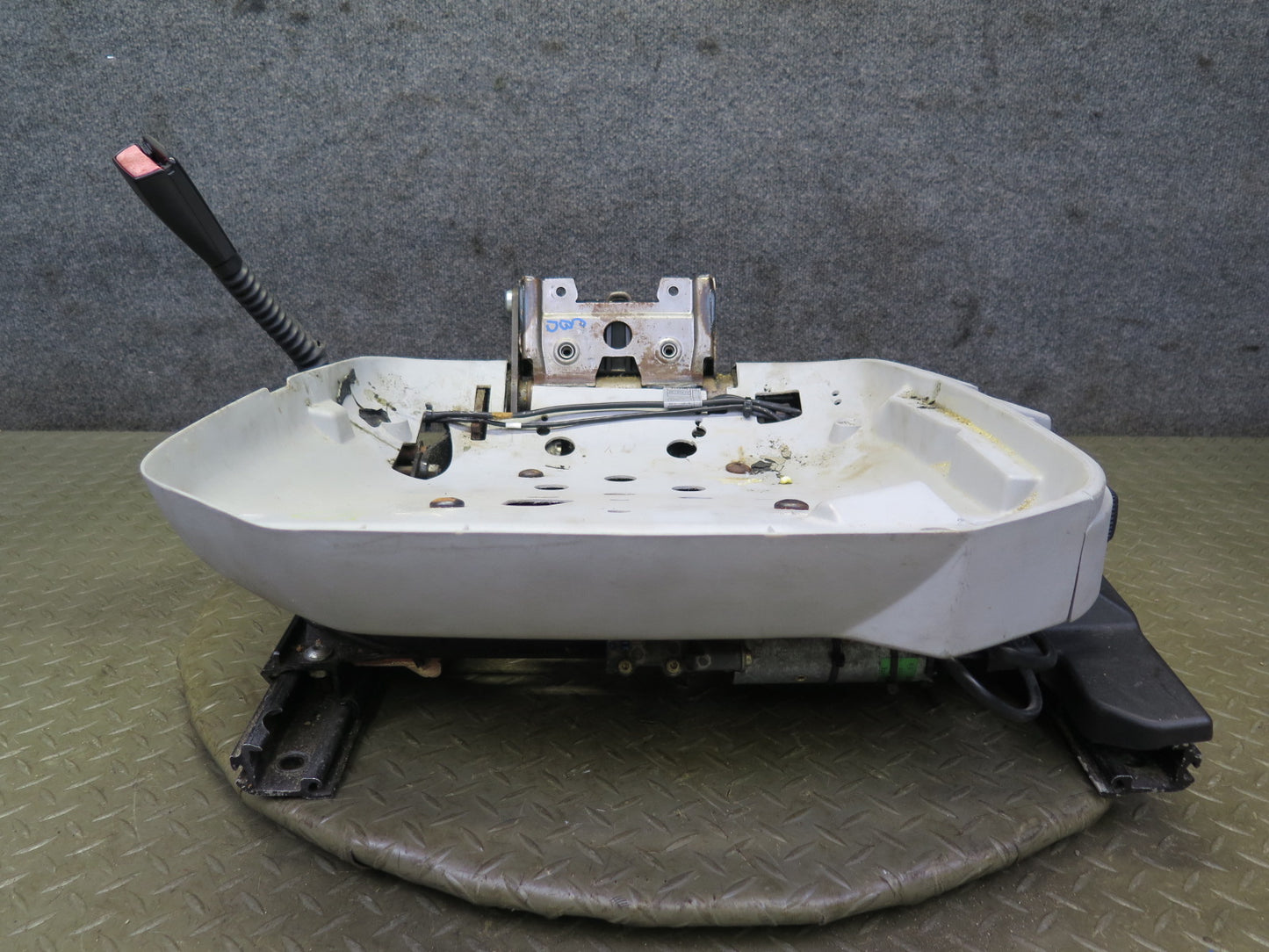 96-98 BMW E36 328iC Convertible Front Left Seat Lower Frame Track Rail Motor OEM