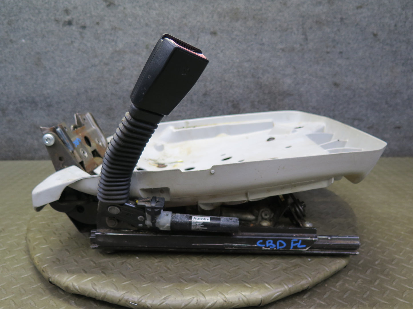 96-98 BMW E36 328iC Convertible Front Left Seat Lower Frame Track Rail Motor OEM