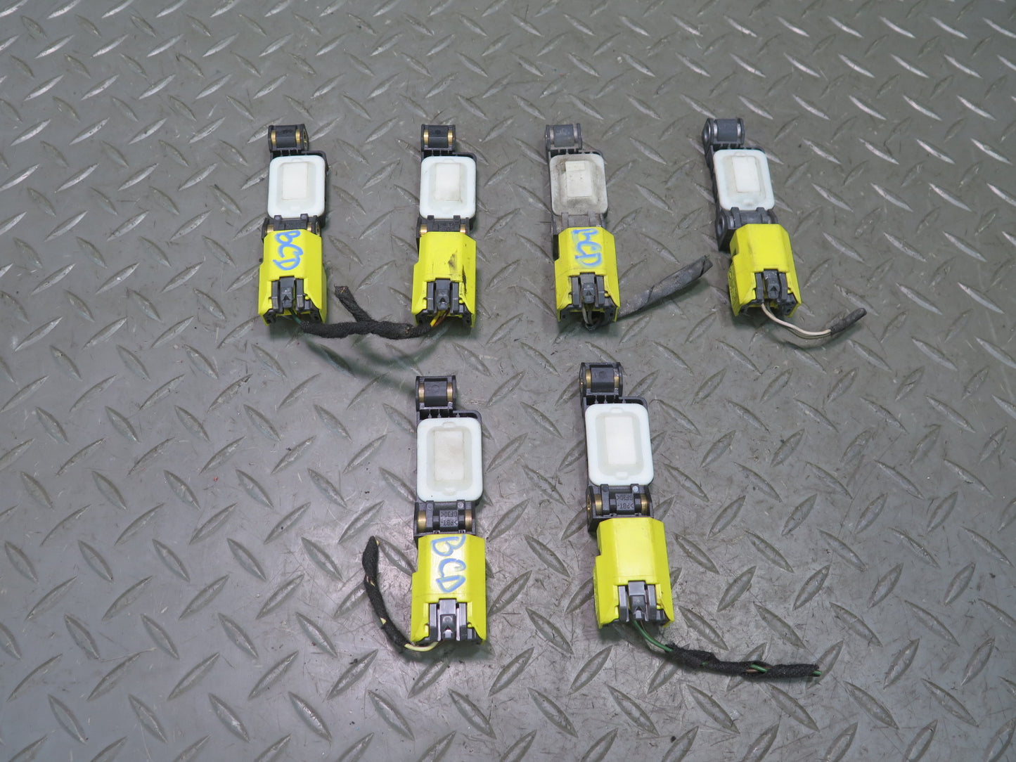 06-12 BENTLEY CONTINENTAL FLYING SPUR LEFT & RIGHT SIDE SRS AIRBAG IMPACT SENSOR 6PCS OEM
