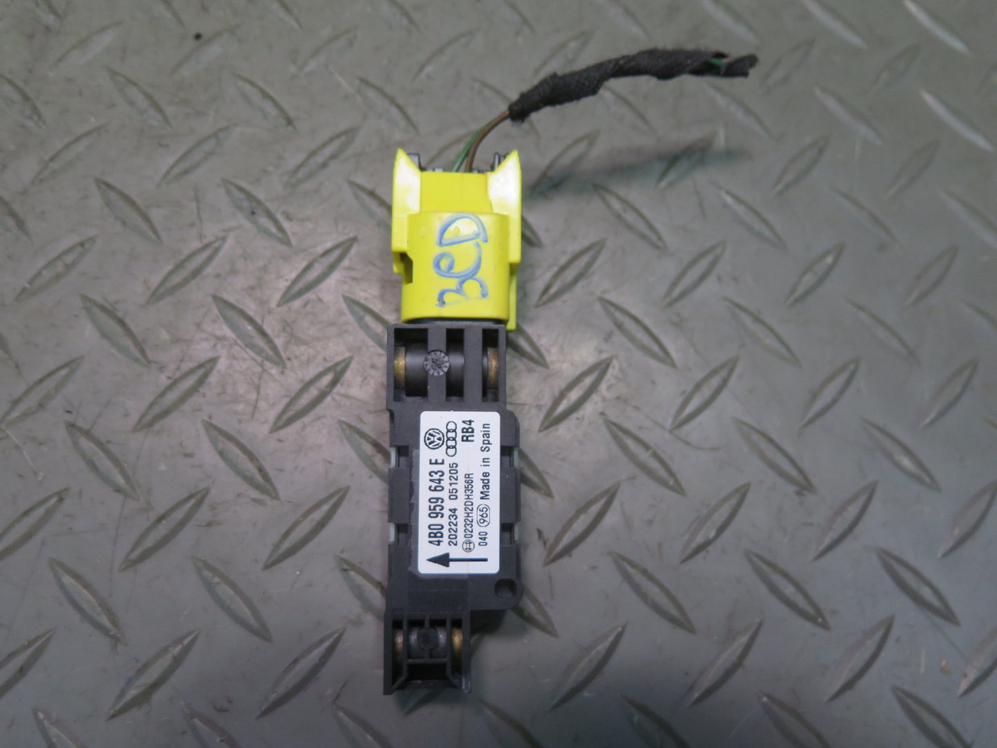 06-12 BENTLEY CONTINENTAL FLYING SPUR LEFT & RIGHT SIDE SRS AIRBAG IMPACT SENSOR 6PCS OEM