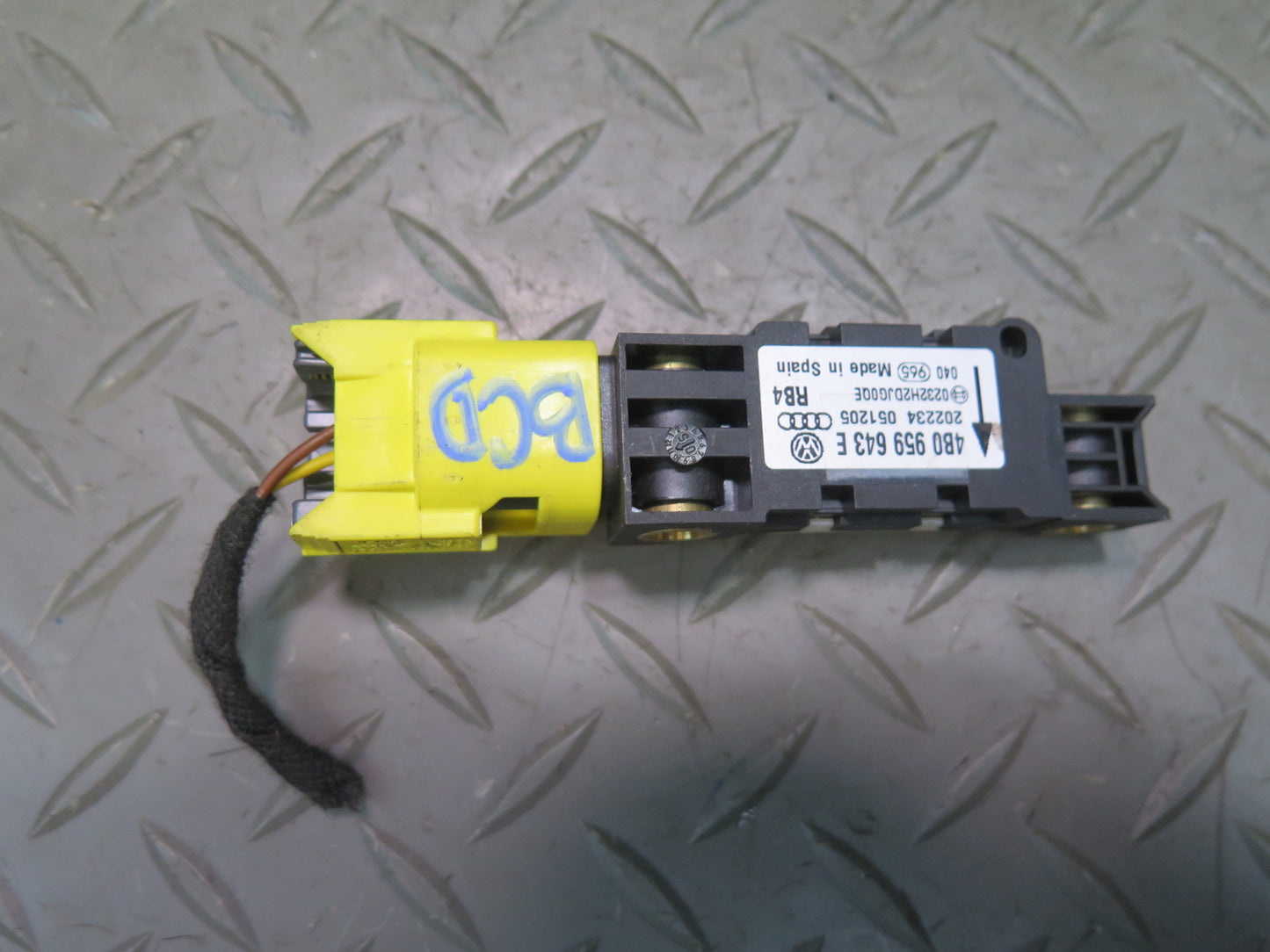 06-12 BENTLEY CONTINENTAL FLYING SPUR LEFT & RIGHT SIDE SRS AIRBAG IMPACT SENSOR 6PCS OEM