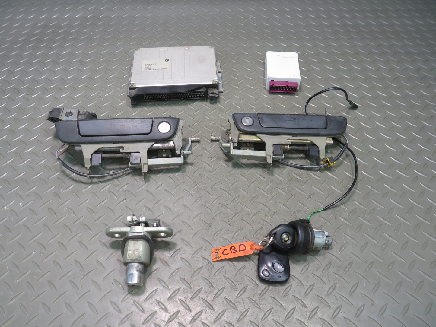 1998 BMW E36 328iC M52 Engine ECU DME EWS Module Door Lock Cylinder KEY Set OEM