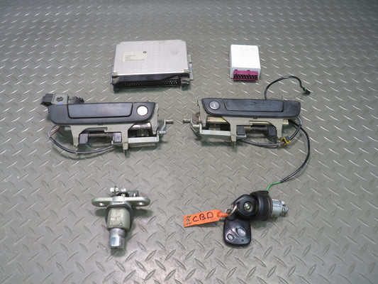 1998 BMW E36 328iC M52 Engine ECU DME EWS Module Door Lock Cylinder KEY Set OEM