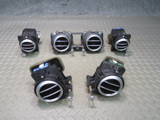 2006-2012 Bentley Flying Spur Dash A/C Air Vent Grill Left Center Right Side Set