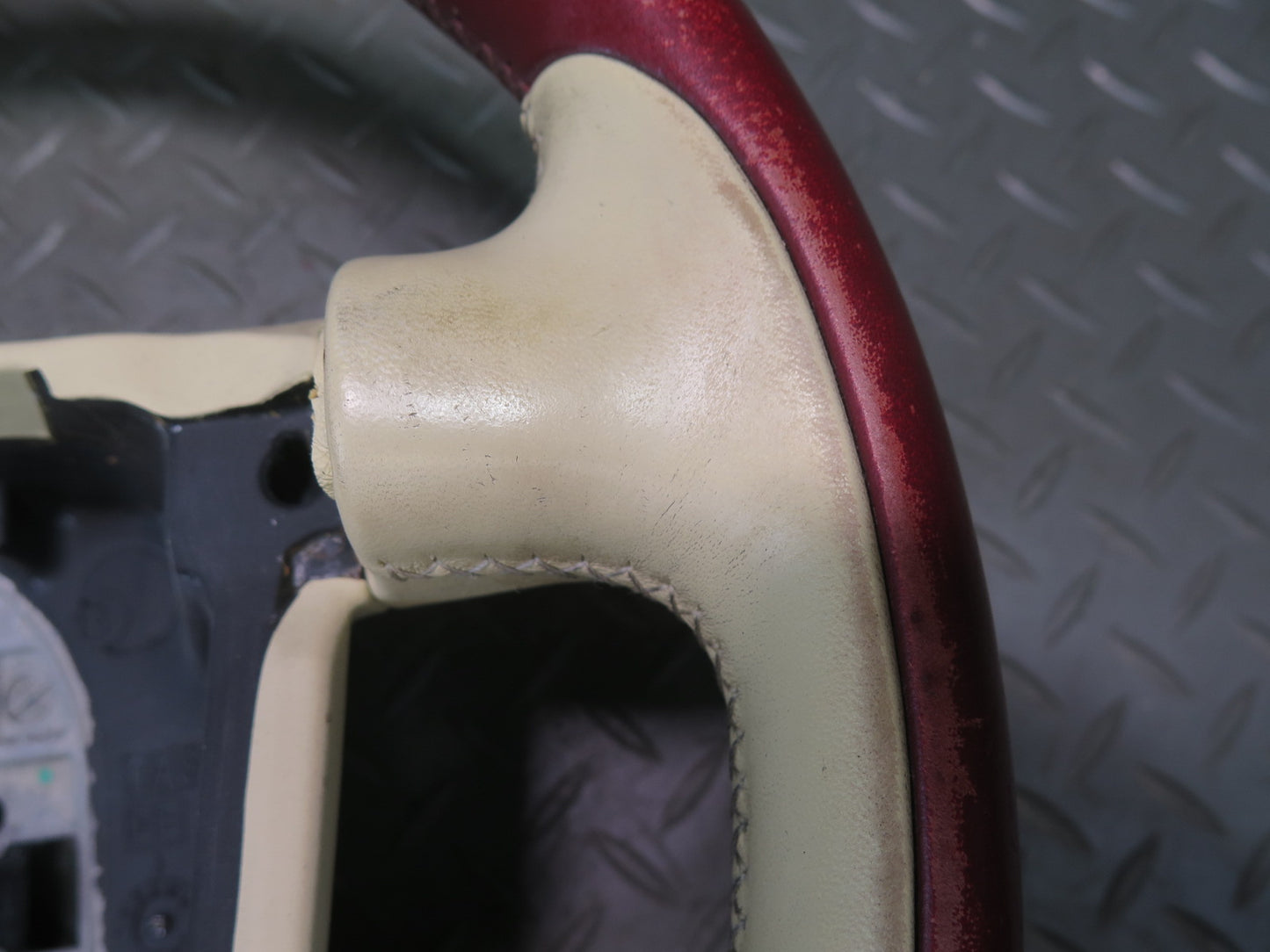 2006-2012 Bentley Continental Flying Spur Leather Steering RED Beige