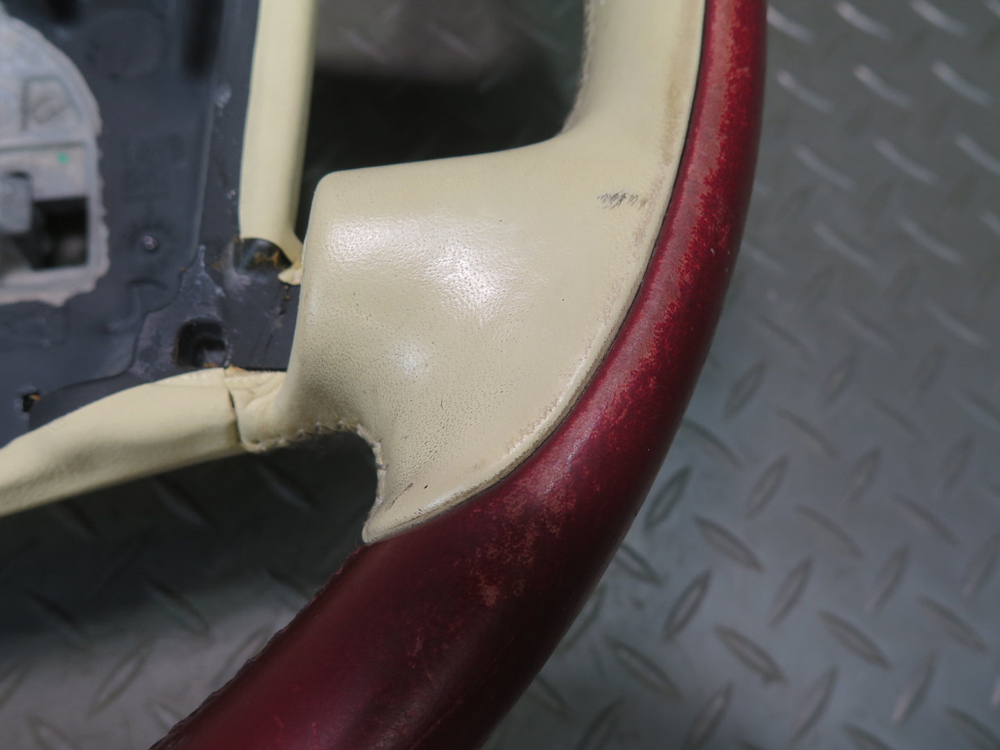 2006-2012 Bentley Continental Flying Spur Leather Steering RED Beige