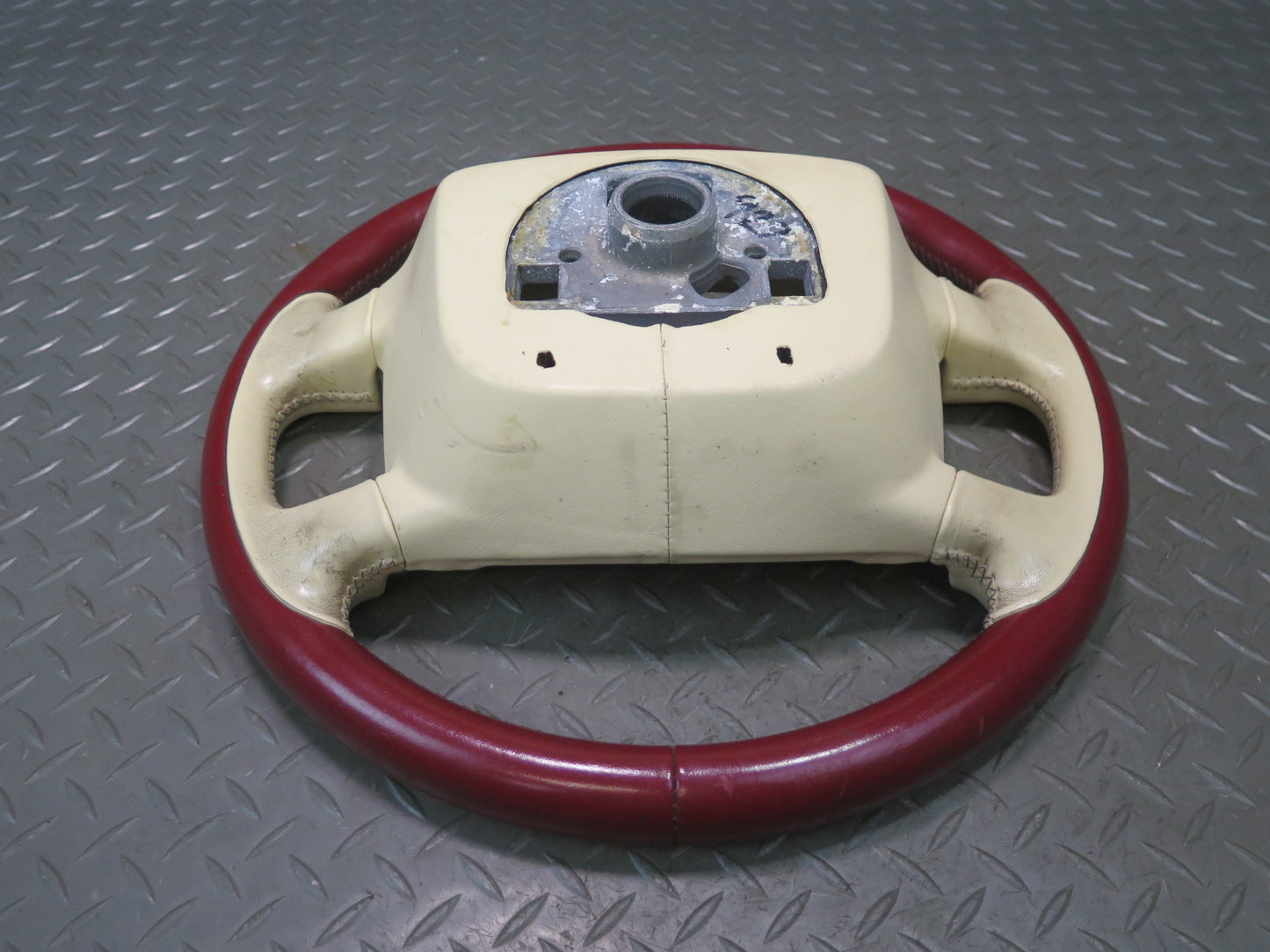 2006-2012 Bentley Continental Flying Spur Leather Steering RED Beige