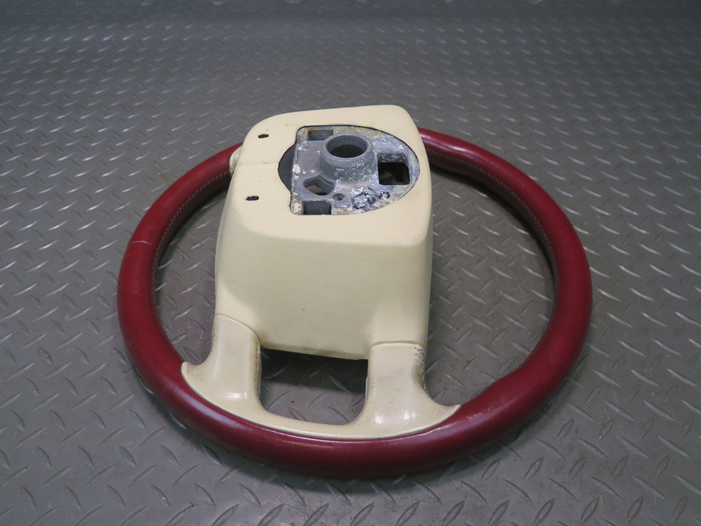 2006-2012 Bentley Continental Flying Spur Leather Steering RED Beige
