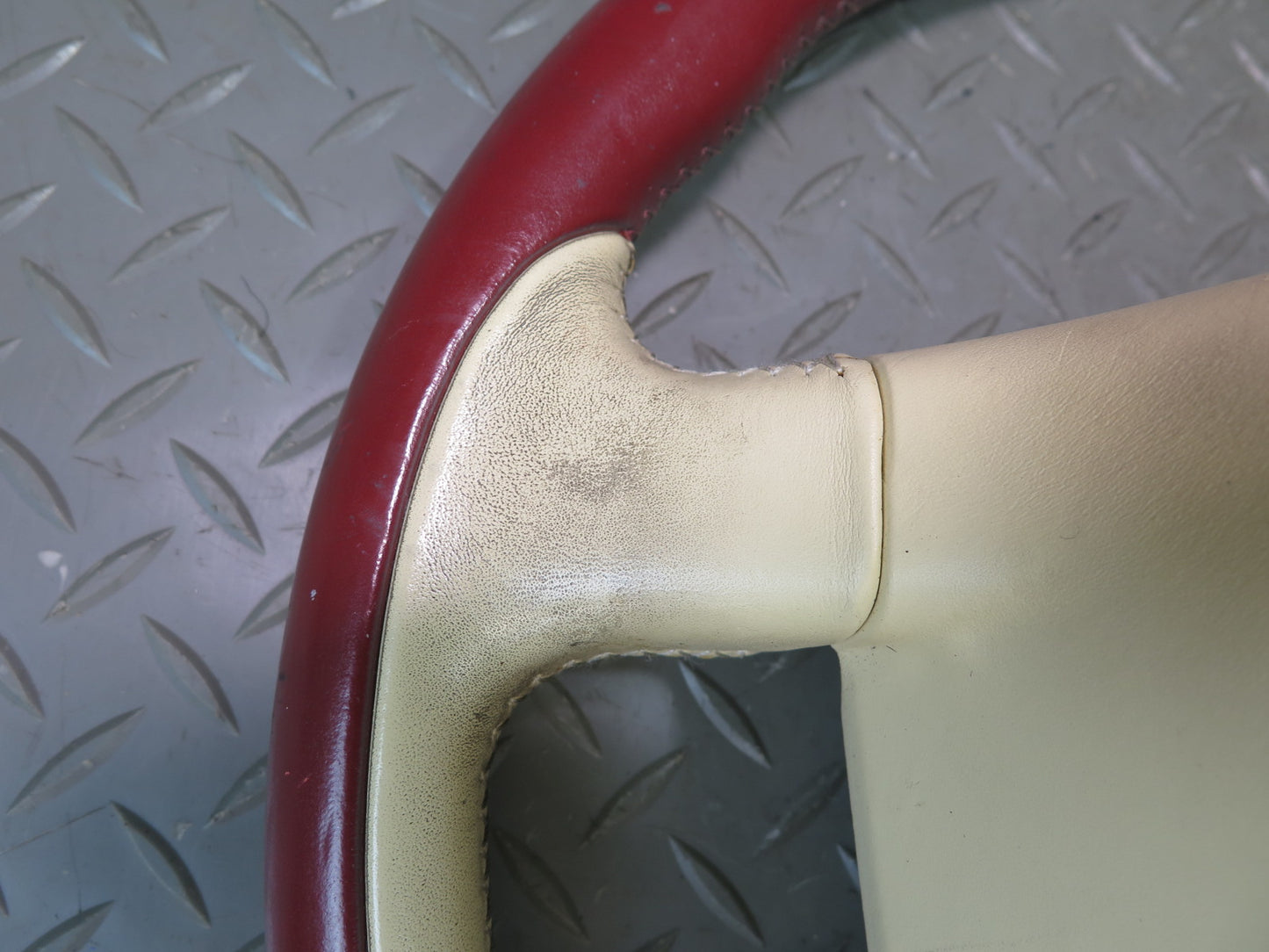 2006-2012 Bentley Continental Flying Spur Leather Steering RED Beige