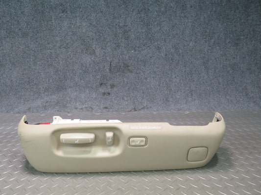 98-00 Lexus UCF20L LS400 Front Left Seat Adjust Trim Cover  w Switch Ivory OEM