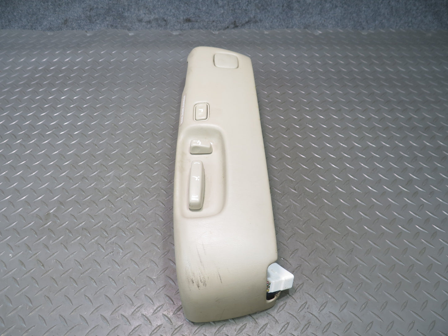 98-00 Lexus UCF20L LS400 Front Left Seat Adjust Trim Cover  w Switch Ivory OEM