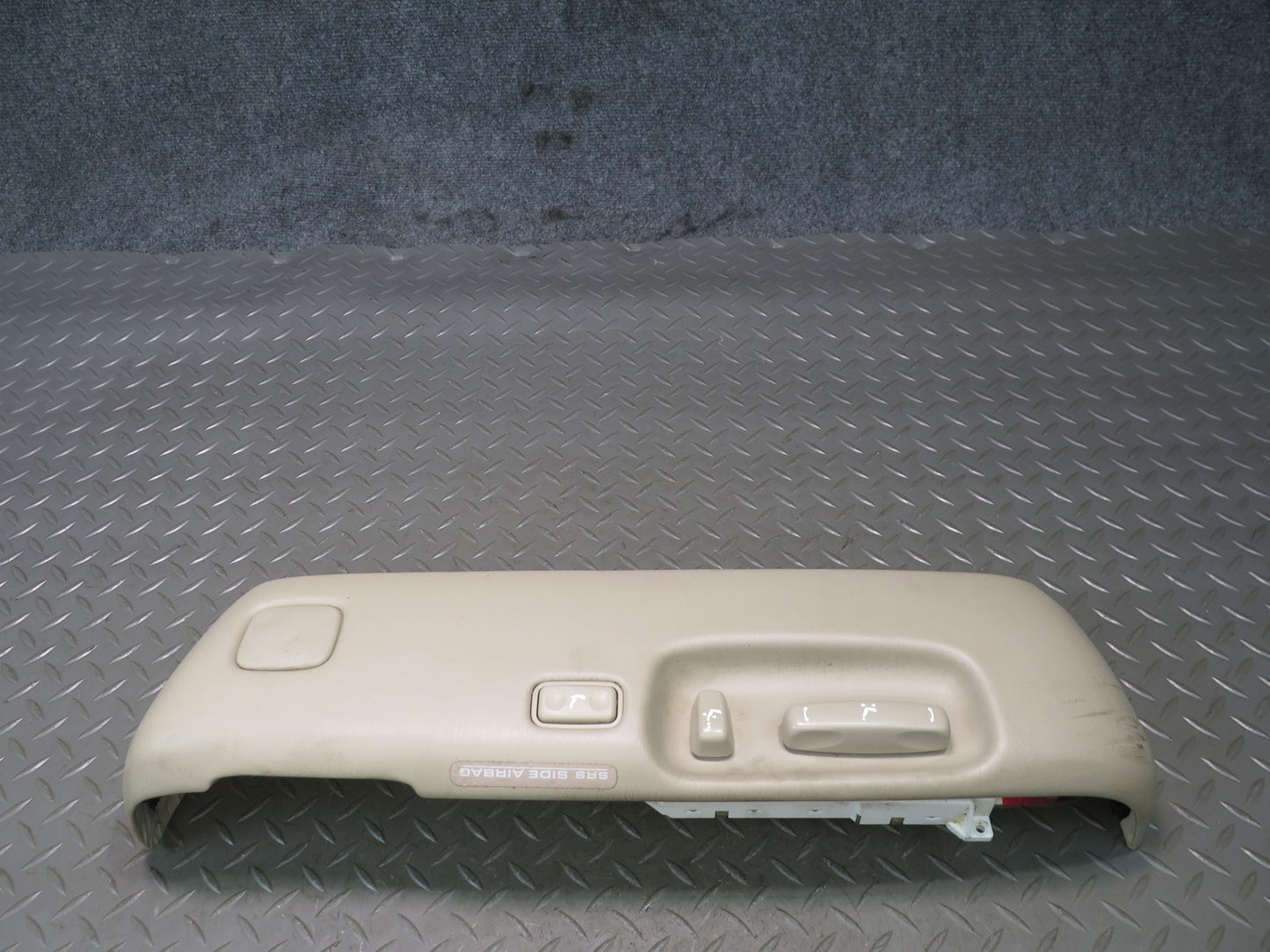 98-00 Lexus UCF20L LS400 Front Left Seat Adjust Trim Cover  w Switch Ivory OEM