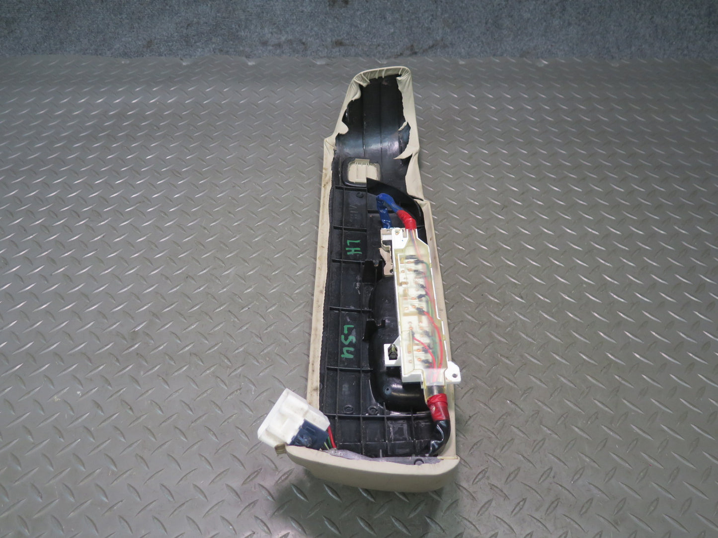 98-00 Lexus UCF20L LS400 Front Left Seat Adjust Trim Cover  w Switch Ivory OEM