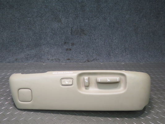 98-00 Lexus UCF20L LS400 Front Right Seat Adjust Trim Cover  w Switch Ivory OEM
