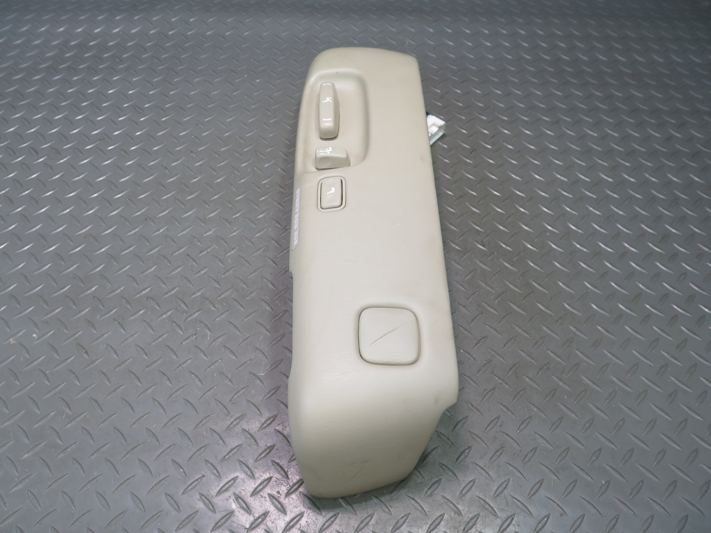 98-00 Lexus UCF20L LS400 Front Right Seat Adjust Trim Cover  w Switch Ivory OEM