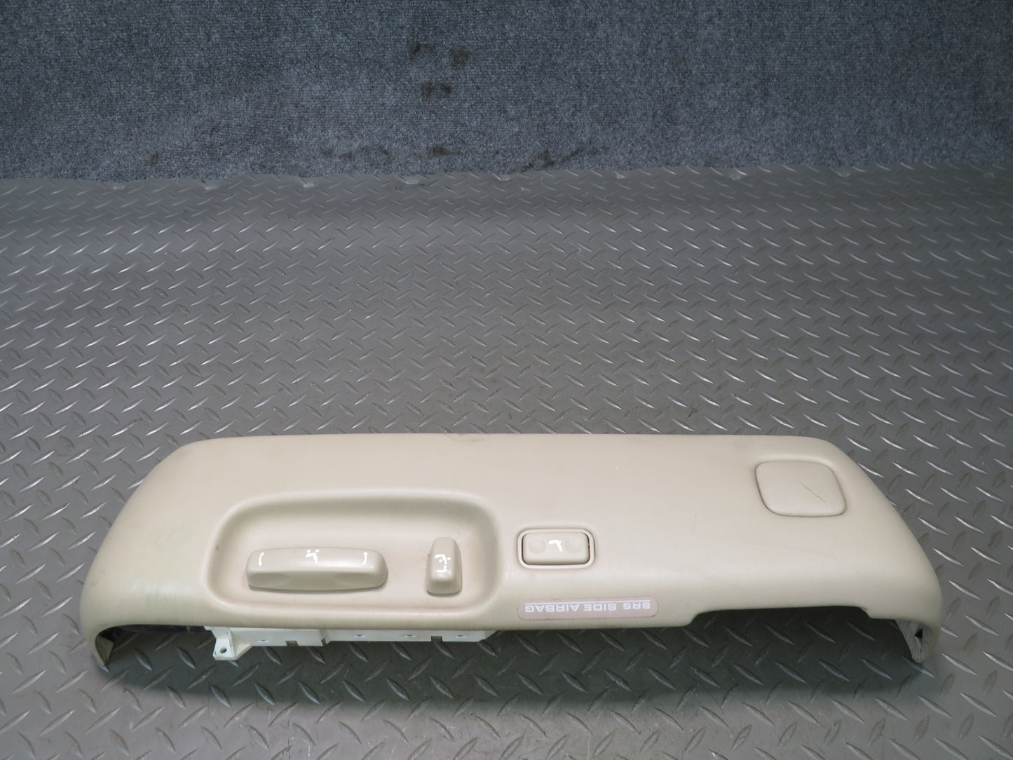 98-00 Lexus UCF20L LS400 Front Right Seat Adjust Trim Cover  w Switch Ivory OEM
