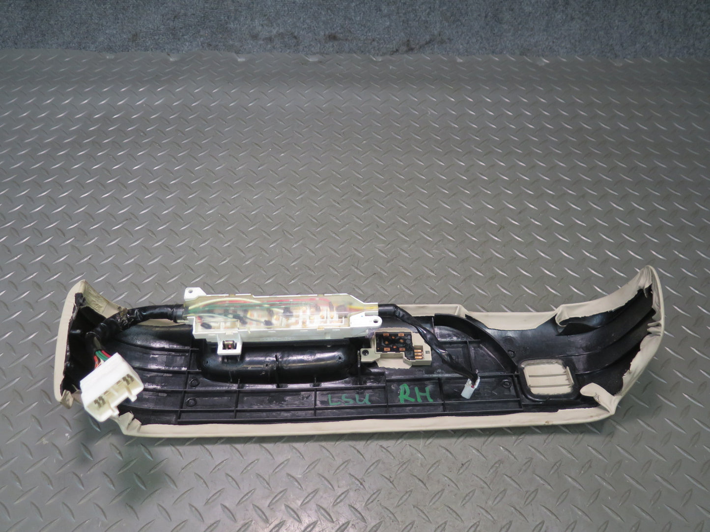 98-00 Lexus UCF20L LS400 Front Right Seat Adjust Trim Cover  w Switch Ivory OEM