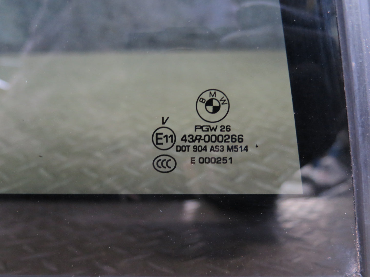 2014-2018 BMW F15 X5 Rear Right Door Fixed Glass Window