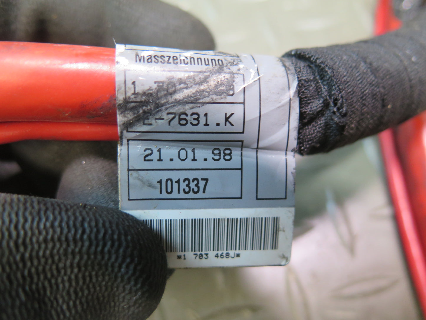 96-99 BMW E36 328iC Convertible Positive Battery Cable 1703468 OEM