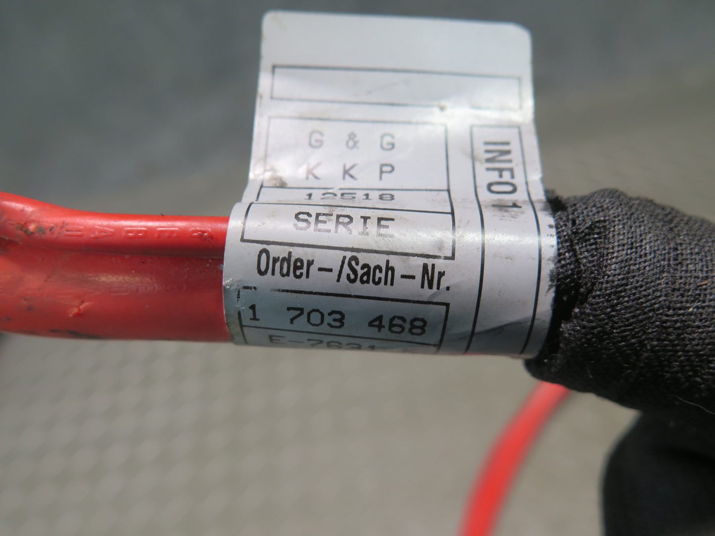 96-99 BMW E36 328iC Convertible Positive Battery Cable 1703468 OEM