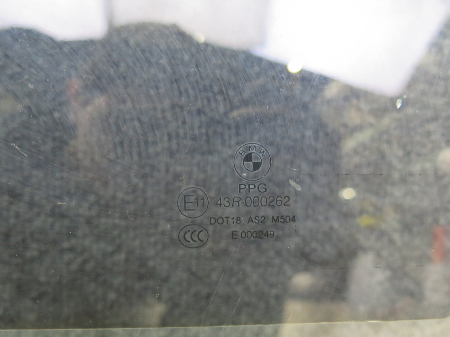 03-08 BMW E85 Z4 Front Left Driver Door Window Glass Tinted OEM