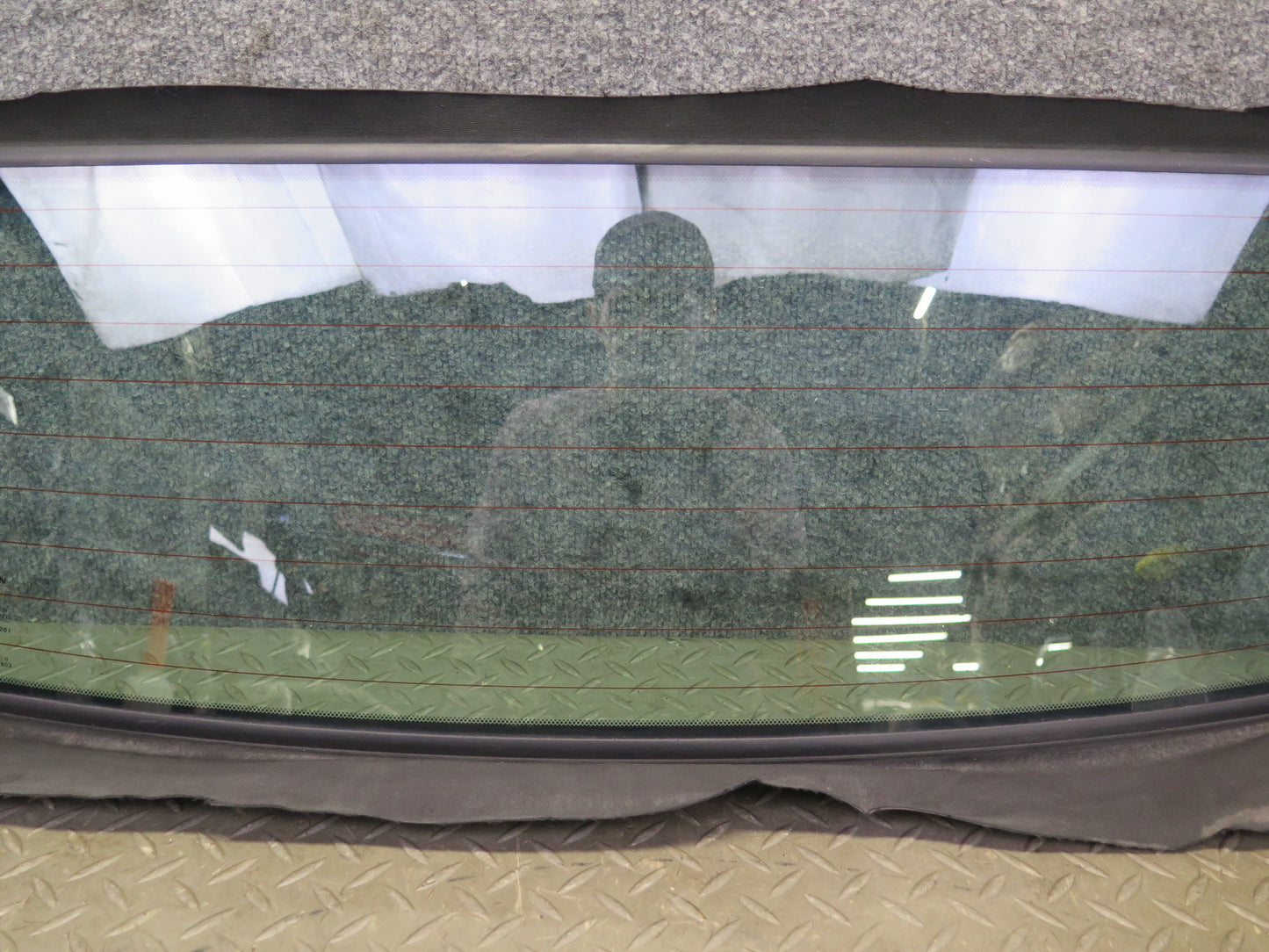 10-19 Nissan 370Z Z34 Convertible Rear Heated Windshield Glass Window OEM