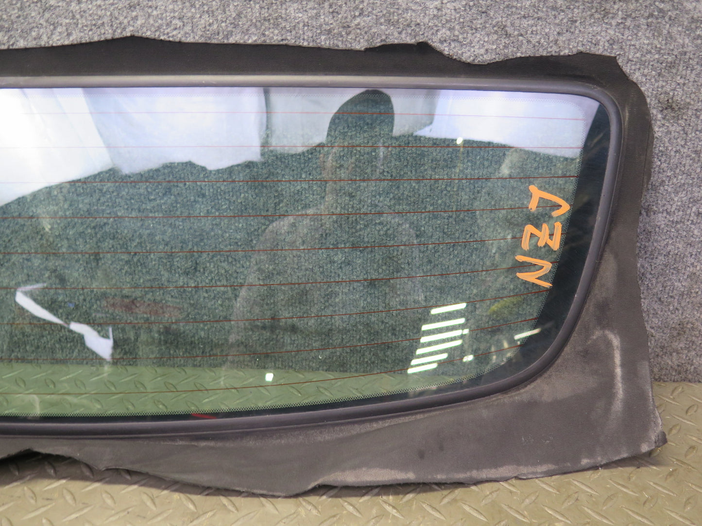 10-19 Nissan 370Z Z34 Convertible Rear Heated Windshield Glass Window OEM