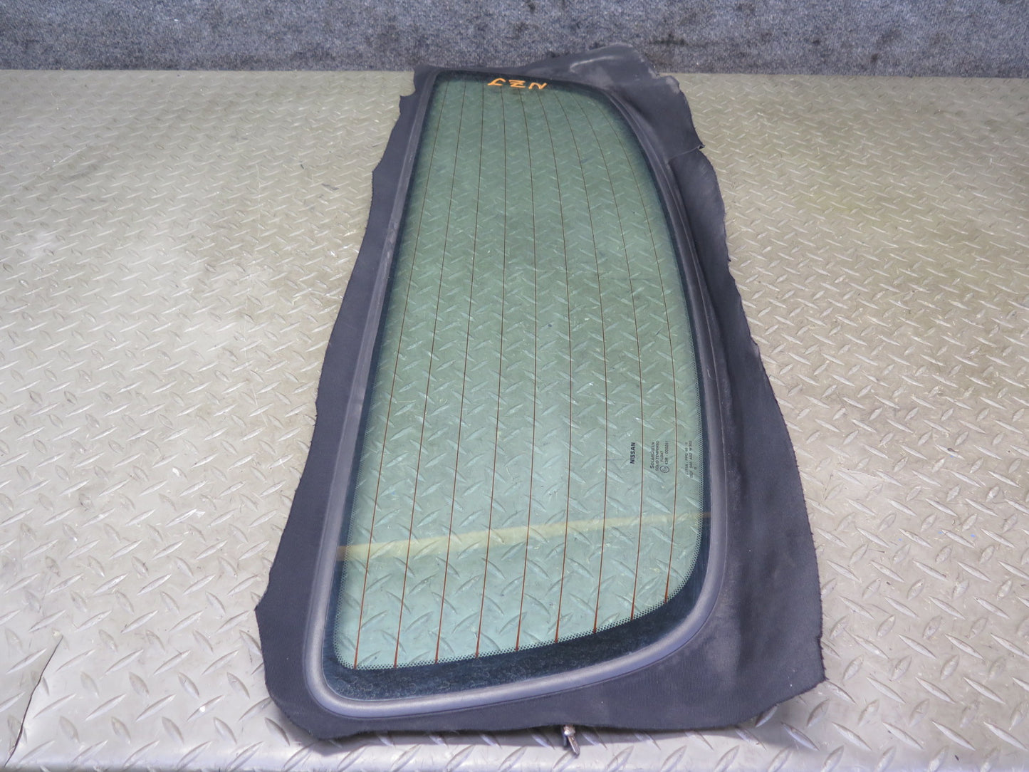 10-19 Nissan 370Z Z34 Convertible Rear Heated Windshield Glass Window OEM
