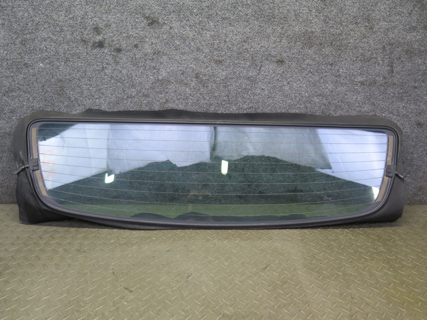 10-19 Nissan 370Z Z34 Convertible Rear Heated Windshield Glass Window OEM