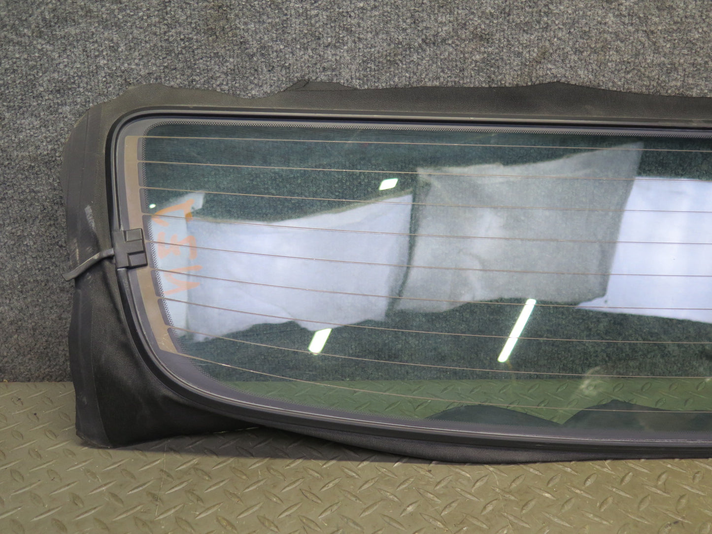 10-19 Nissan 370Z Z34 Convertible Rear Heated Windshield Glass Window OEM