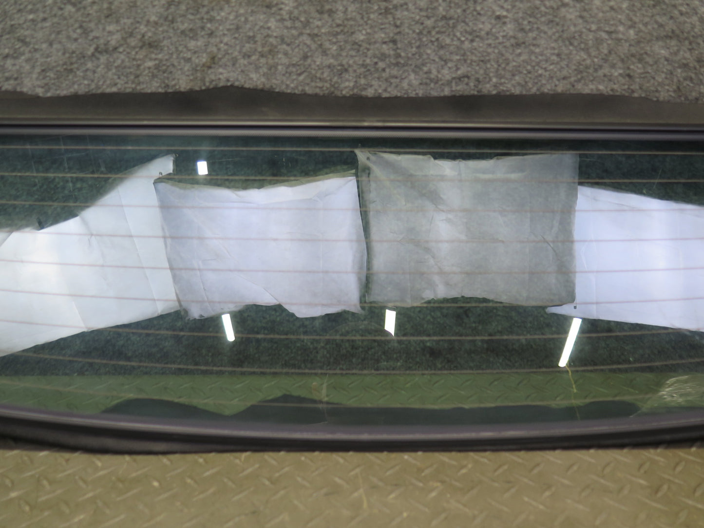 10-19 Nissan 370Z Z34 Convertible Rear Heated Windshield Glass Window OEM