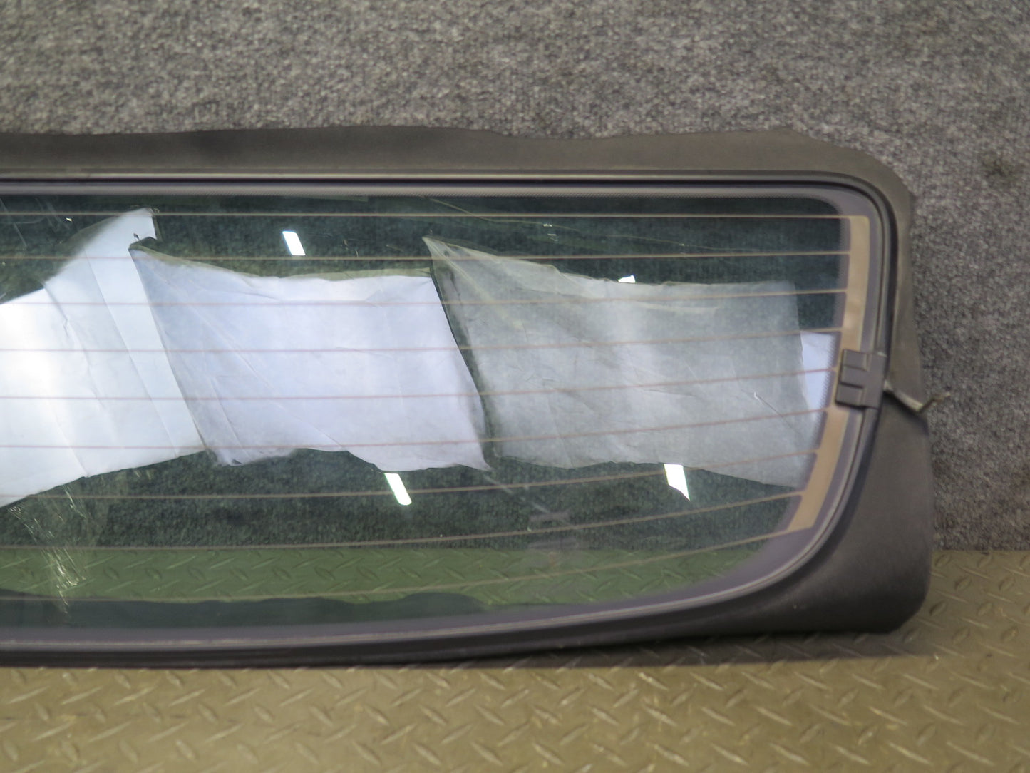 10-19 Nissan 370Z Z34 Convertible Rear Heated Windshield Glass Window OEM