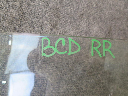 06-12 Bentley Continental Flying Spur Rear Right Pass Side Door Glass Window