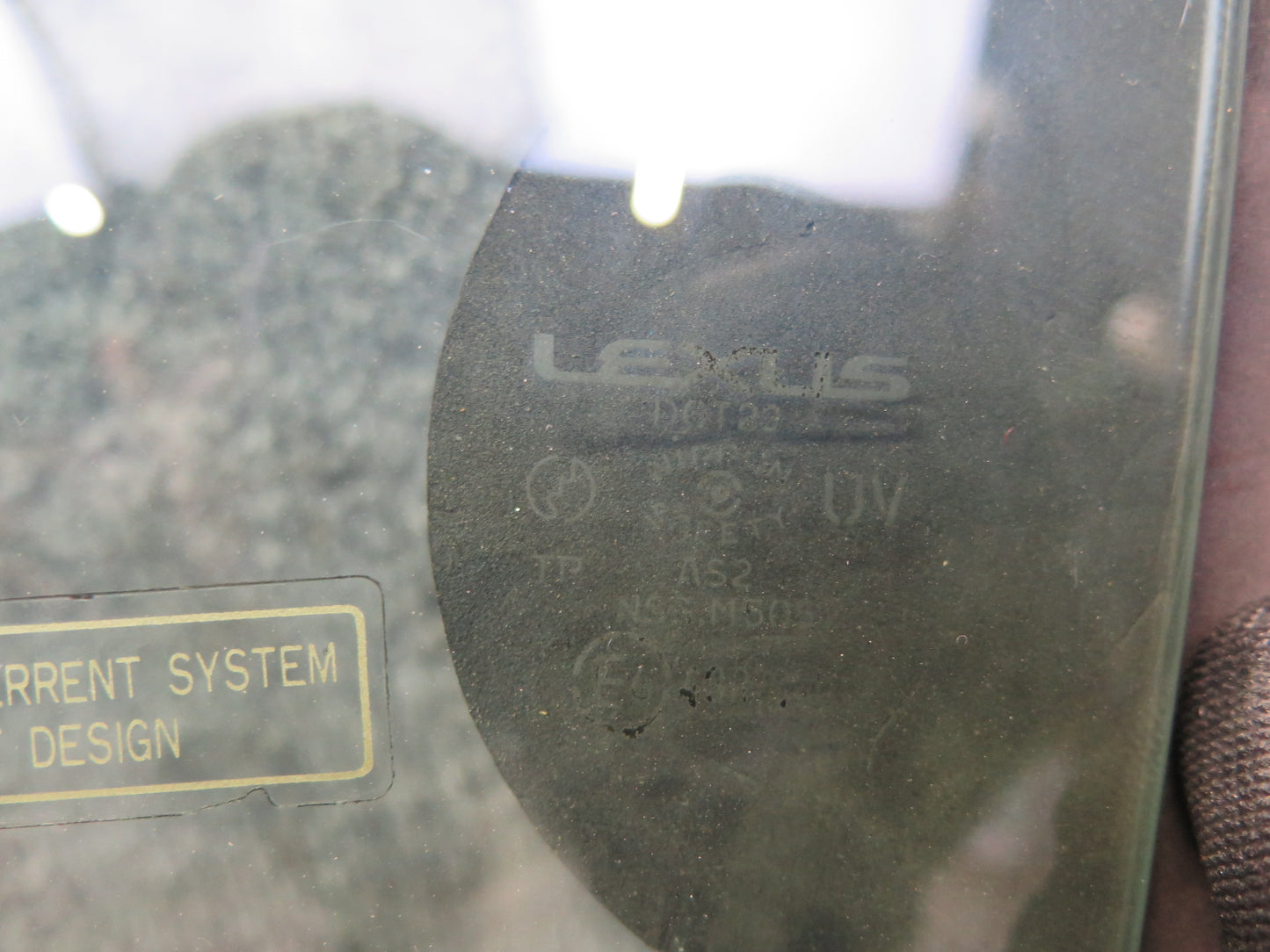 02-10 Lexus SC430 UZZ40L Front Left Driver Door Glass Window OEM