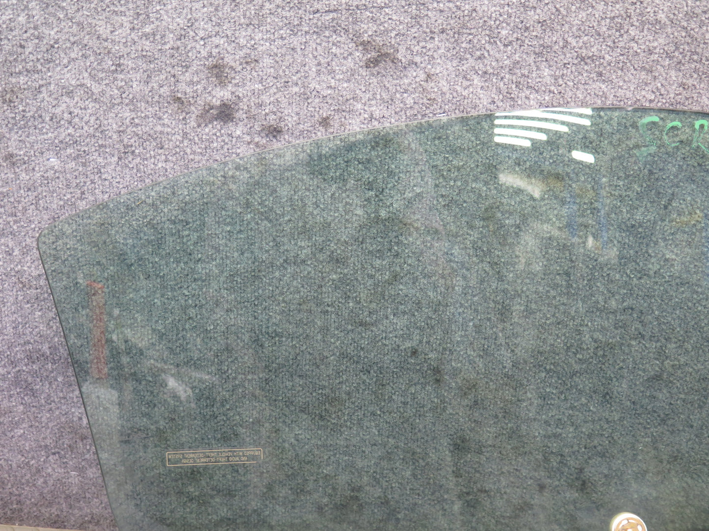 02-10 Lexus SC430 UZZ40L Front Left Driver Door Glass Window OEM