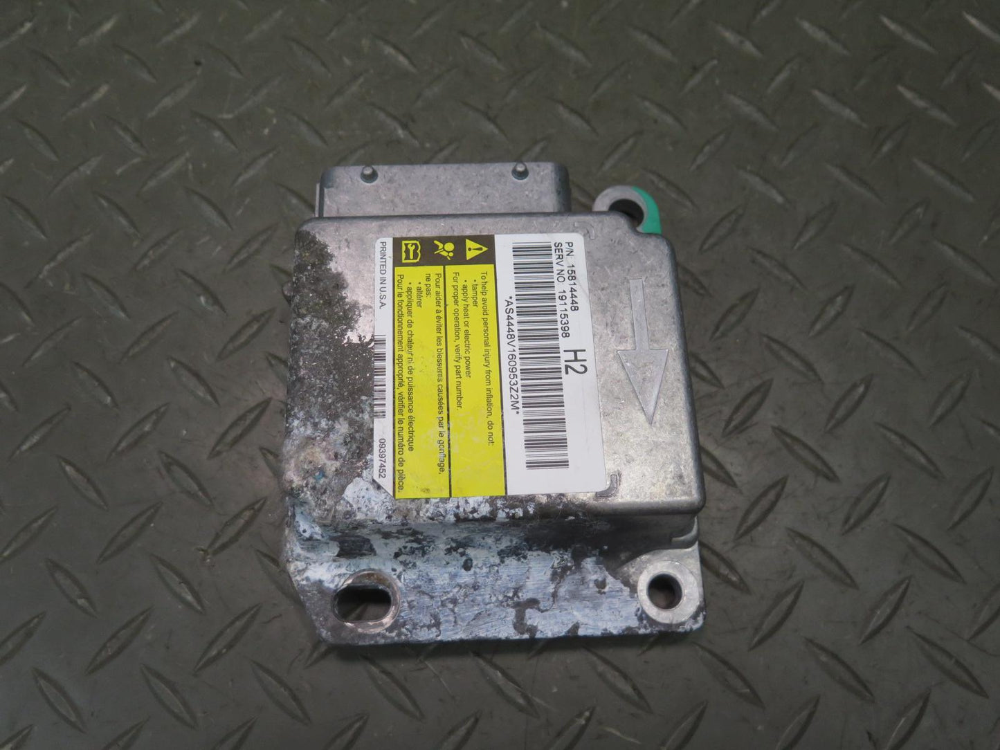 06-07 HUMMER H2 SRS AIRBAG CONTROL MODULE UNIT 15814448 OEM